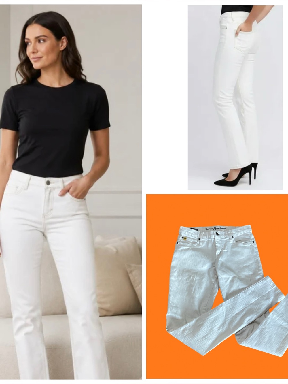 🪷 Yoga Jeans White Size 27